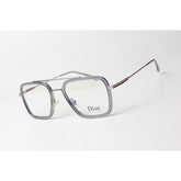 Iron Man - 9000 - Dior - Transparent - Grey - Silver - Metal - Acetate - Flight - Blue Cut - Square - Eyewear