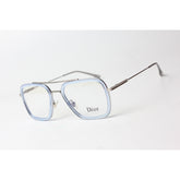 Iron Man - 9000 - Dior - Transparent - Blue - Silver - Metal - Acetate - Flight - Blue Cut - Square - Eyewear