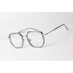 Iron Man 2.0 - 9010 - Dior - Transparent - Grey - Silver - Metal - Flight - Blue Cut - Square - Eyewear