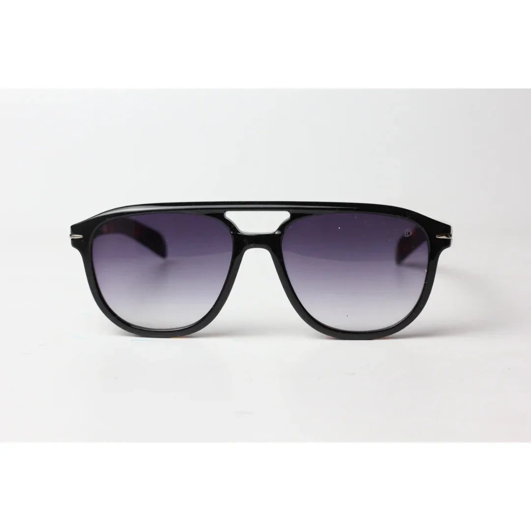 ديفيد بيكهام - 2005 - سلحفاة - أسود متدرج - غامق - أسيتات - طيار - دائري - نظارات شمسية - نظارات طبية