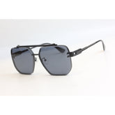 ROBOC - 2A59 - Black - Metal - Acetate - Sqaure - Sunglasses - Eyewear