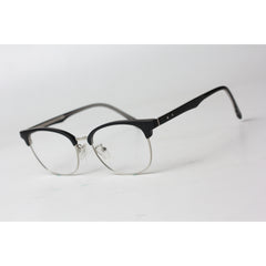 راي بان - 1203 - كلوب ماستر - اسود - فضي - ملحق - مستقطب - اسيتات - معدن - مستطيل - نظارات شمسية - نظارات طبية