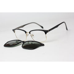 راي بان - 1200 - كلوب ماستر - اسود - ذهبي - ملحق - مستقطب - اسيتات - معدن - مستطيل - نظارات شمسية - نظارات طبية