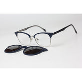 راي بان - 1203 - كلوب ماستر - ازرق - فضي - ملحق - مستقطب - اسيتات - معدن - مستطيل - نظارات شمسية - نظارات طبية