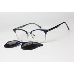 راي بان - 1203 - كلوب ماستر - ازرق - فضي - ملحق - مستقطب - اسيتات - معدن - مستطيل - نظارات شمسية - نظارات طبية