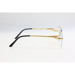 Cartier - RR69 - Transparent - Golden - Rimless - Metal - Double Bridge - Square - Optics - Eyewear