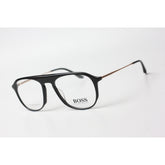 هوجو بوس - أسود - ذهبي - أسيتات - معدن - نظارة شمسية دائرية - نظارات شمسية فاخرة - نظارات