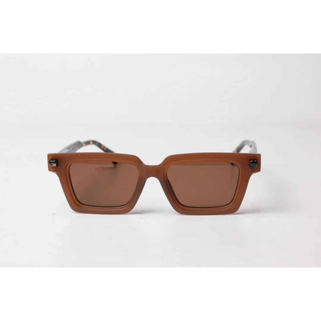 Marc Jacobs - 9565 - Matt Brown - Tortoise - Acetate - Rectangle - Sunglasses - Eyewear