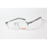 برادا - جارفيس - 8585 - رمادي - شفاف - أسيتات - سداسي - مربع - بصريات - نظارات