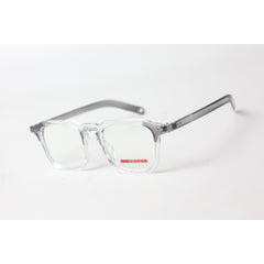 برادا - جارفيس - 8585 - رمادي - شفاف - أسيتات - سداسي - مربع - بصريات - نظارات