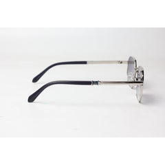 مايباخ - فضي - أزرق متدرج - معدن - دائري سداسي - نظارات شمسية - نظارات طبية