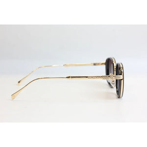 Maybach - M900 - Brown Gradient - Golden - Metal - Acetate - Round - Sunglasses - Eyewear