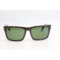 Persol - PO 3048S - Tortoise Brown - Silver - Acetate - Rectangle - Premium Sunglasses - Eyewear