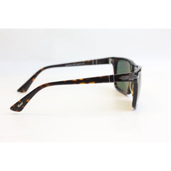 Persol - PO 3048S - Tortoise Brown - Silver - Acetate - Rectangle - Premium Sunglasses - Eyewear