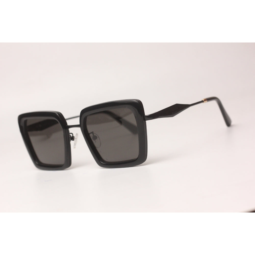 Prada - PR 55ZS - Black - Acetate - Metal - Square - Premium Sunglasses - Eyewear