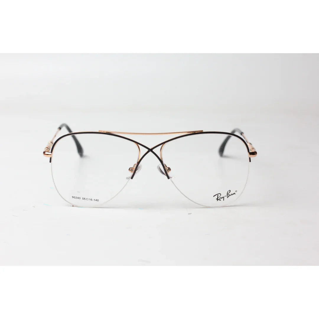 راي بان - كروس - 6490 - ذهبي - اسود - معدني - افياتور - بصريات - نظارات