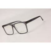 توم فورد - FT5407 - رمادي شفاف - أسيتات - مستطيل - نظارات بريميوم أوبتيكس - نظارات