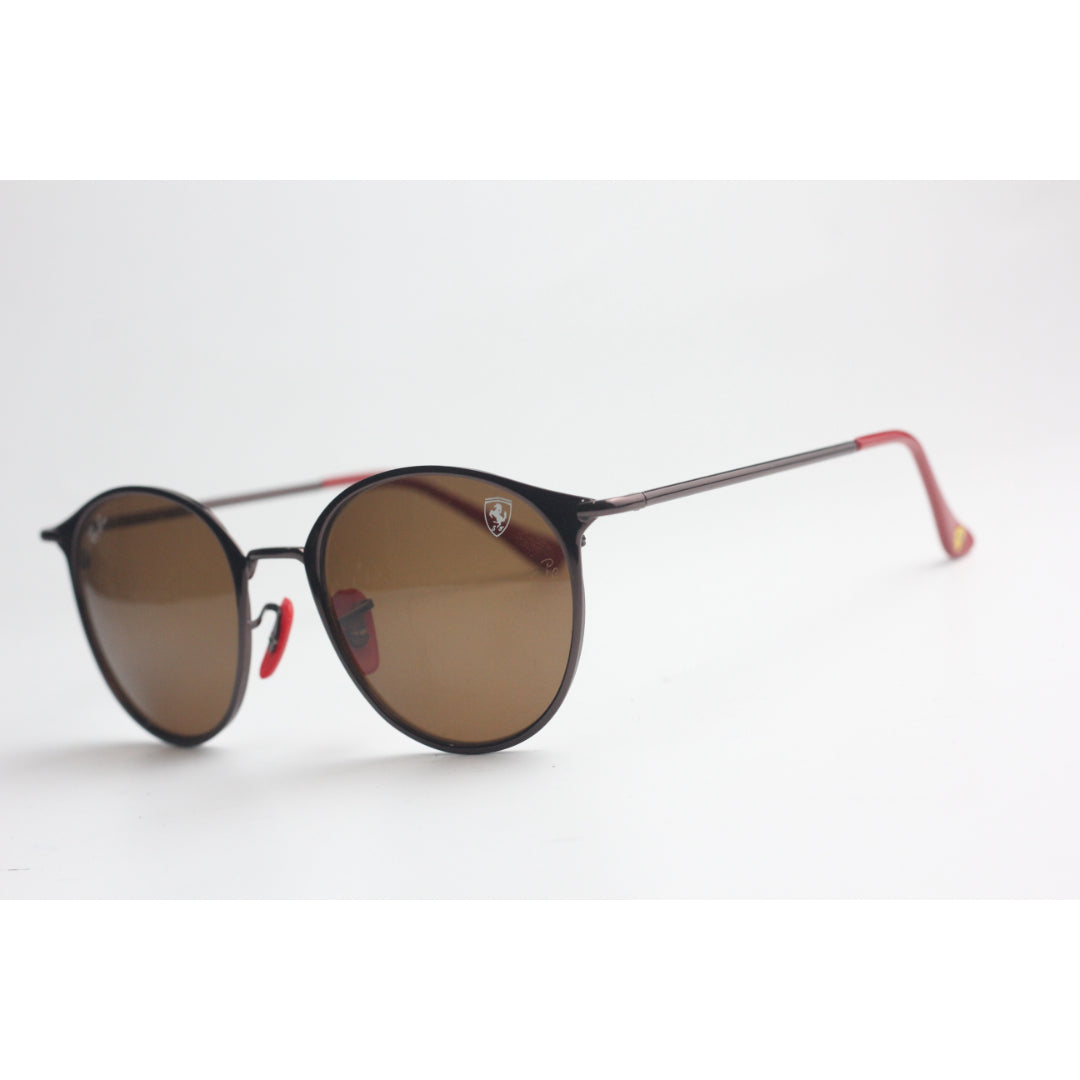 Ray Ban Ferrari RB 3602 M Brown Limited Edition Metal Roun Xshades