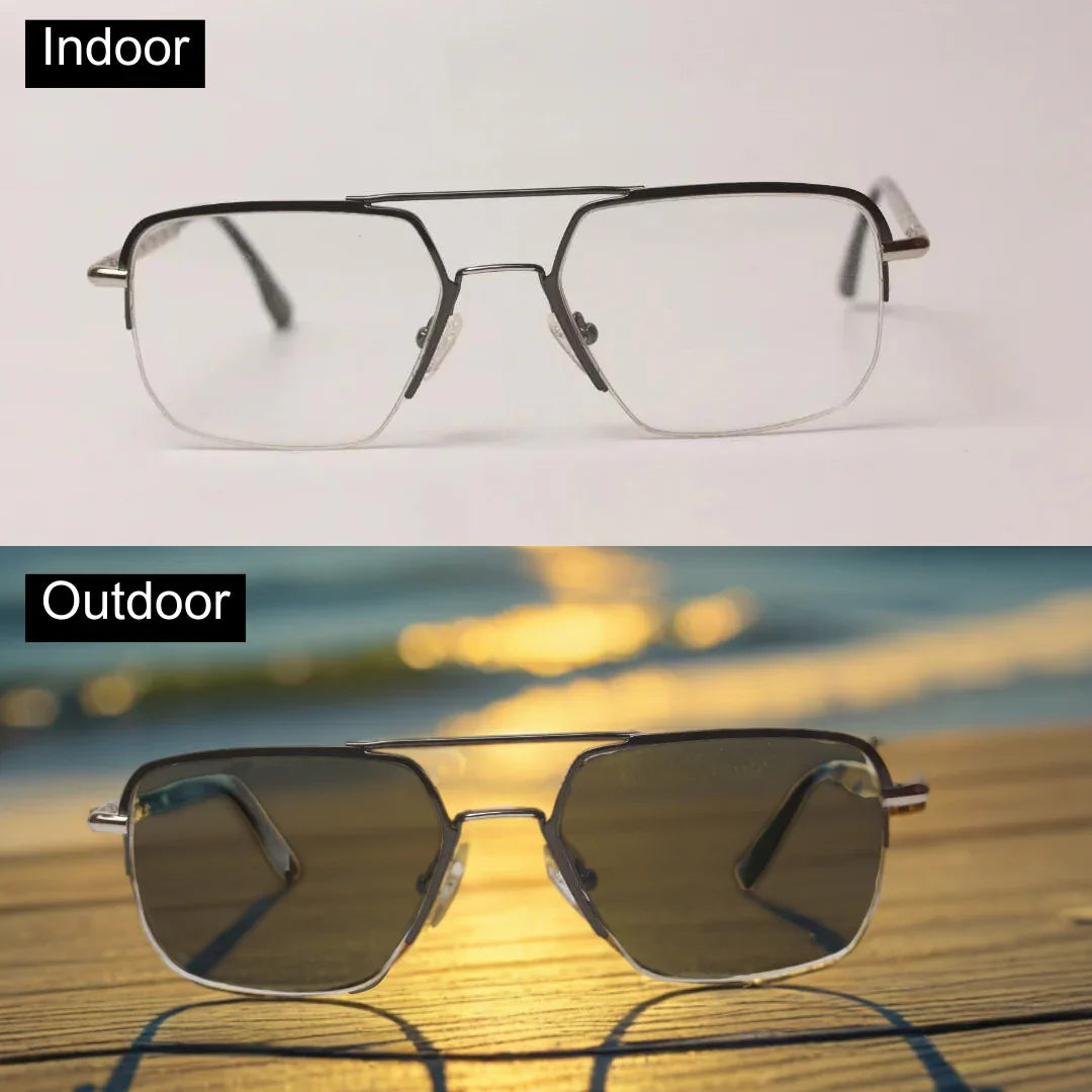 Porsche Design - M21 - Transition - Double Bridge - Metal - Aviator Square - Premium Optics - Eyewear 