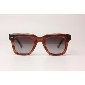 Calvin Klein - Polarized - Marble Brown - Acetate - Square - Premium Sunglasses - Eyewear