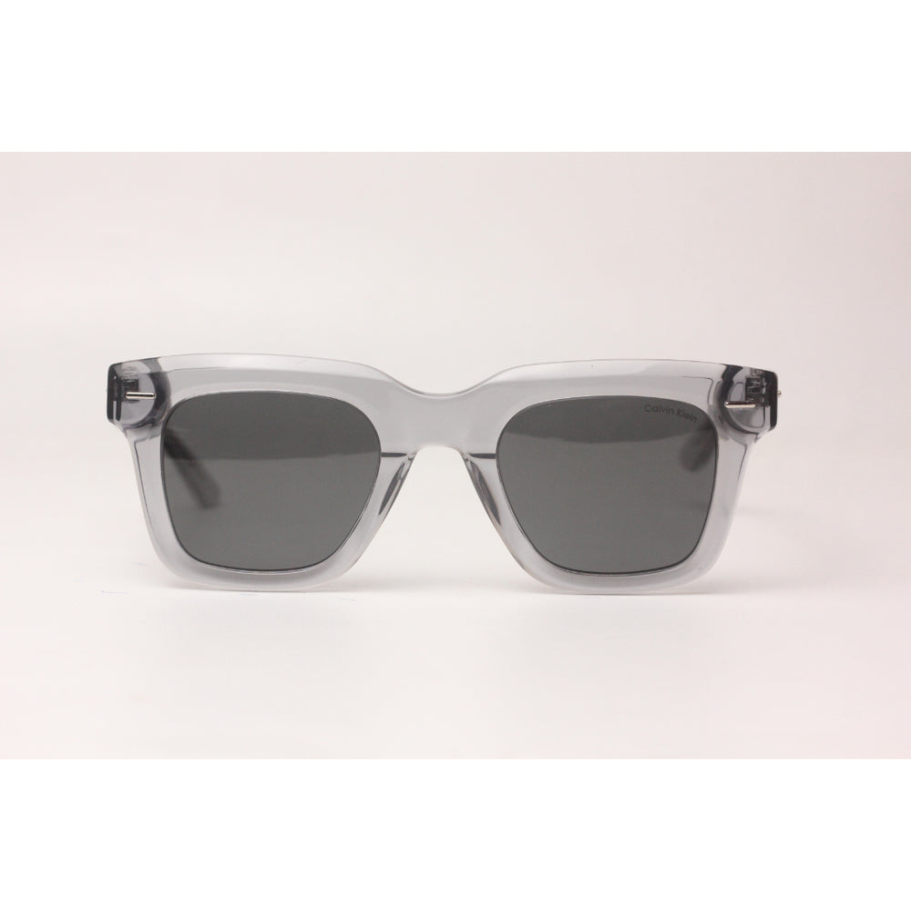 Calvin Klein - Polarized -Transparent Gray - Acetate - Square - Premium Sunglasses - Eyewear