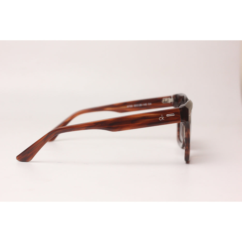 Calvin Klein - Polarized - Marble Brown - Acetate - Square - Premium Sunglasses - Eyewear