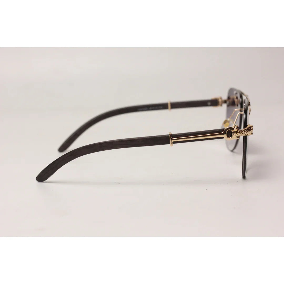 Cartier Aviator Rimless Cartier - RR43 - Double Bridge - Rimless - Metal - Aviator Round - Sun ...