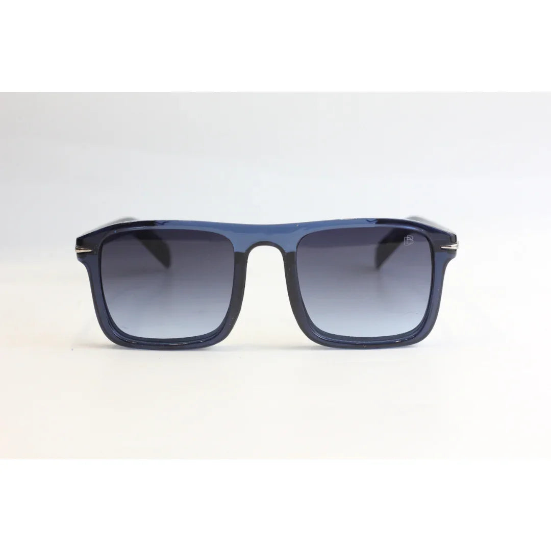 David Beckham - 2004 - Transparent Blue Gradient - Bold - Acetate - Rectangle - Sunglasses - Eyewear