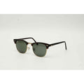 Ray Ban - RB 3016 - Clubmaster - 51 mm - Tortoise Brown - Golden - Round - Premium Sunglasses - Eyewear