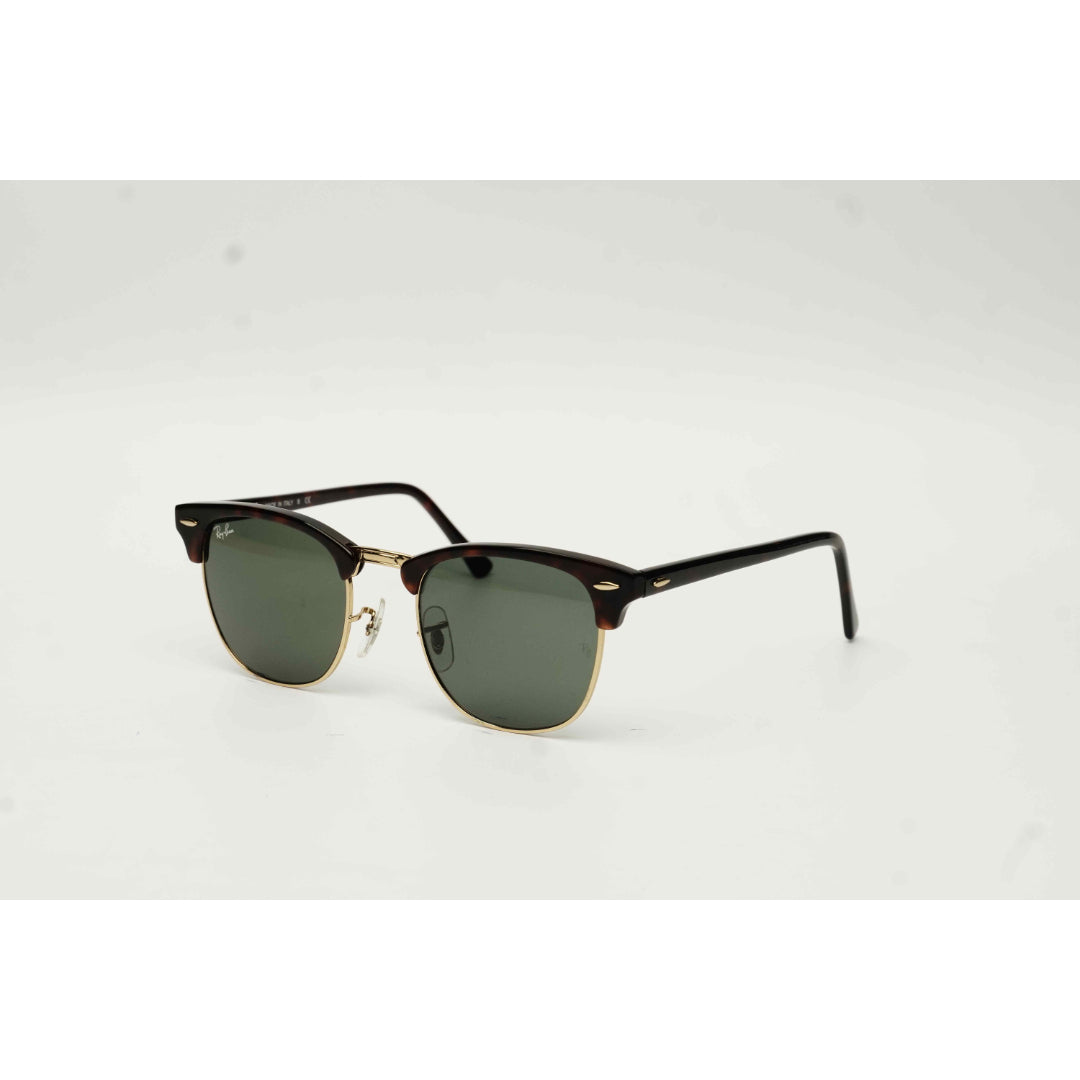 Ray Ban - RB 3016 - Clubmaster - 51 mm - Tortoise Brown - Golden - Round - Premium Sunglasses - Eyewear