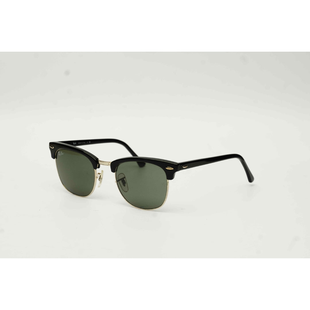 Ray Ban - RB 3016 - Clubmaster - 51 mm - Black - Silver - Round - Premium Sunglasses - Eyewear