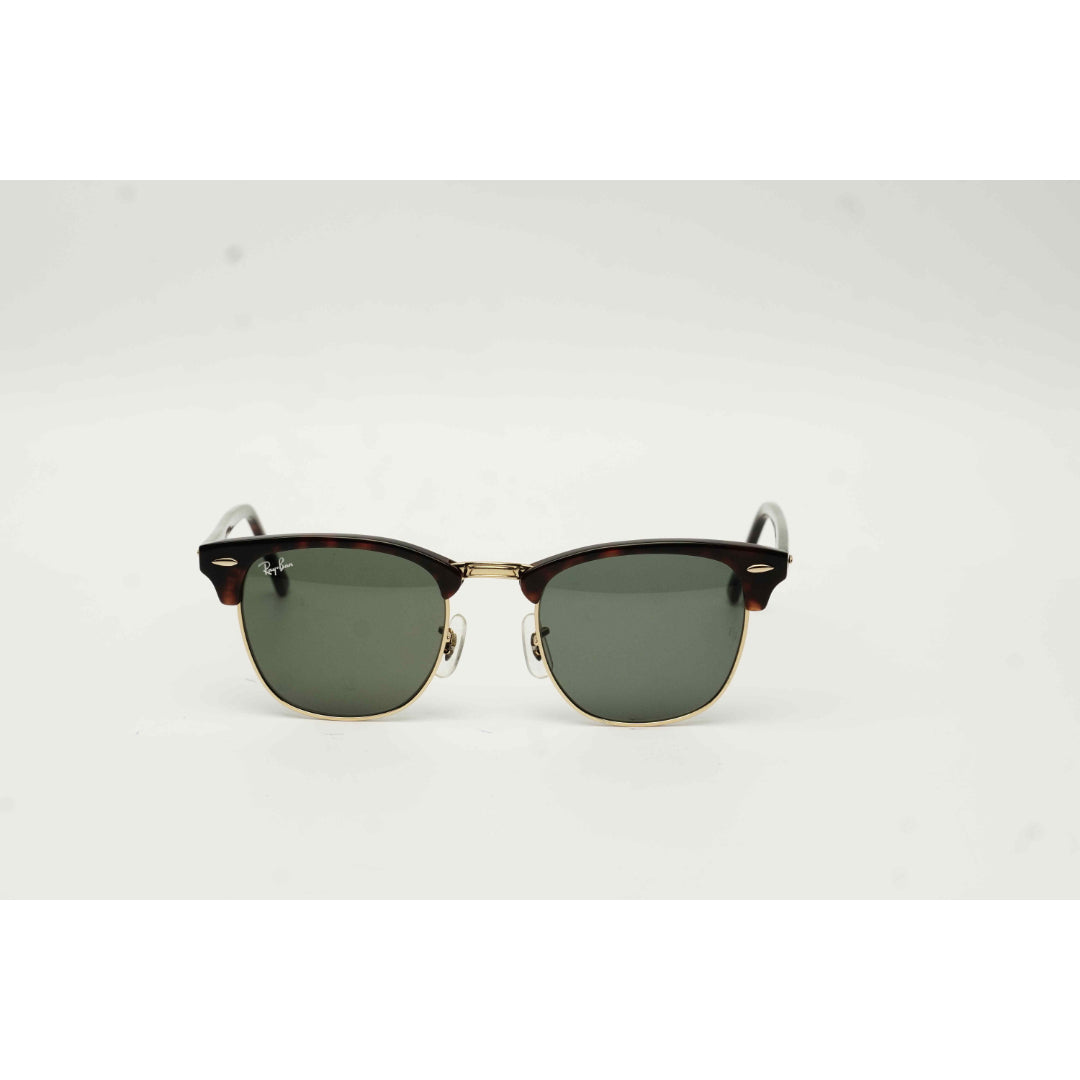 Ray Ban - RB 3016 - Clubmaster - 51 mm - Tortoise Brown - Golden - Round - Premium Sunglasses - Eyewear