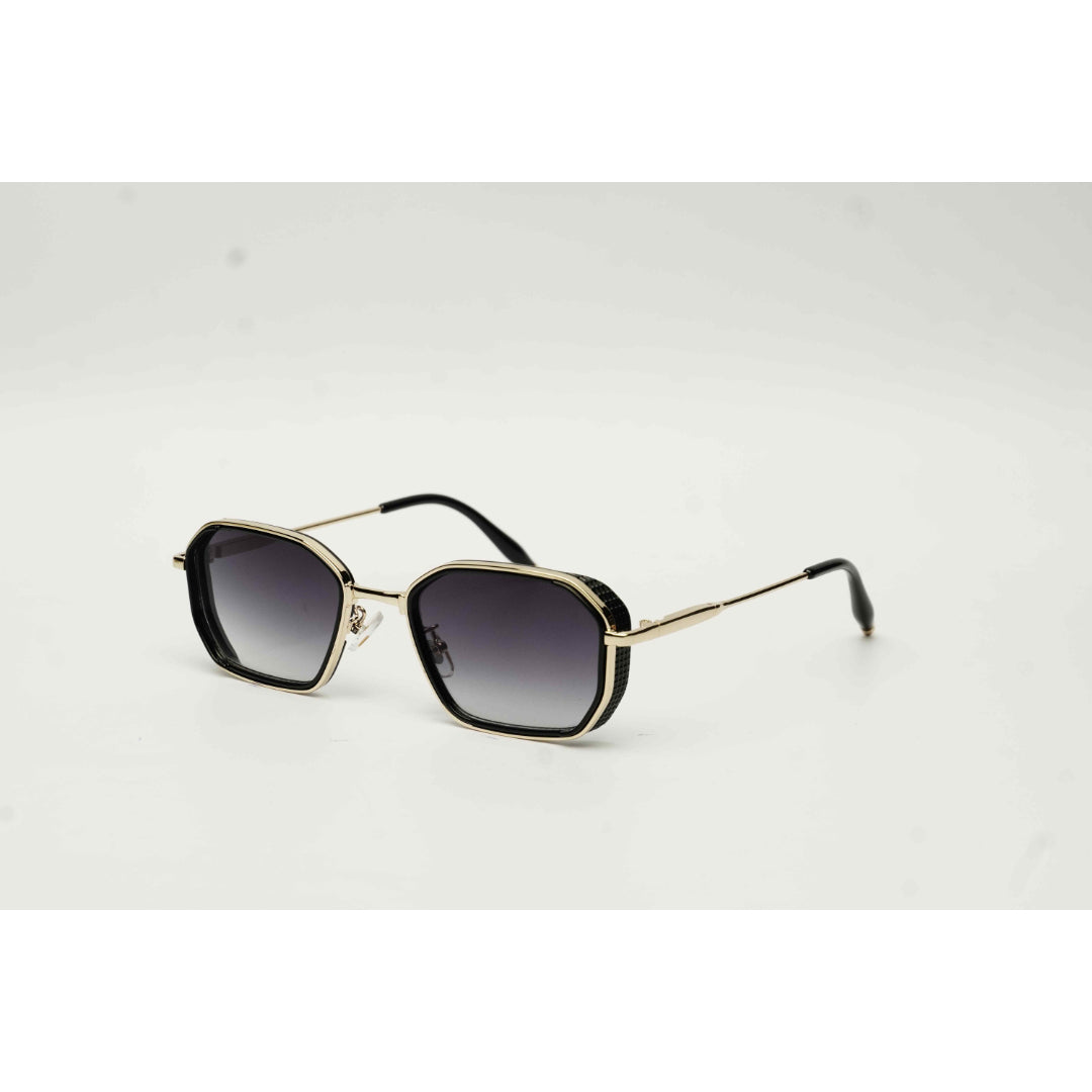 كارتييه - R11 - بني غامق متدرج - ذهبي - بدون إطار - معدن - مستطيل - نظارات شمسية - نظارات طبية 