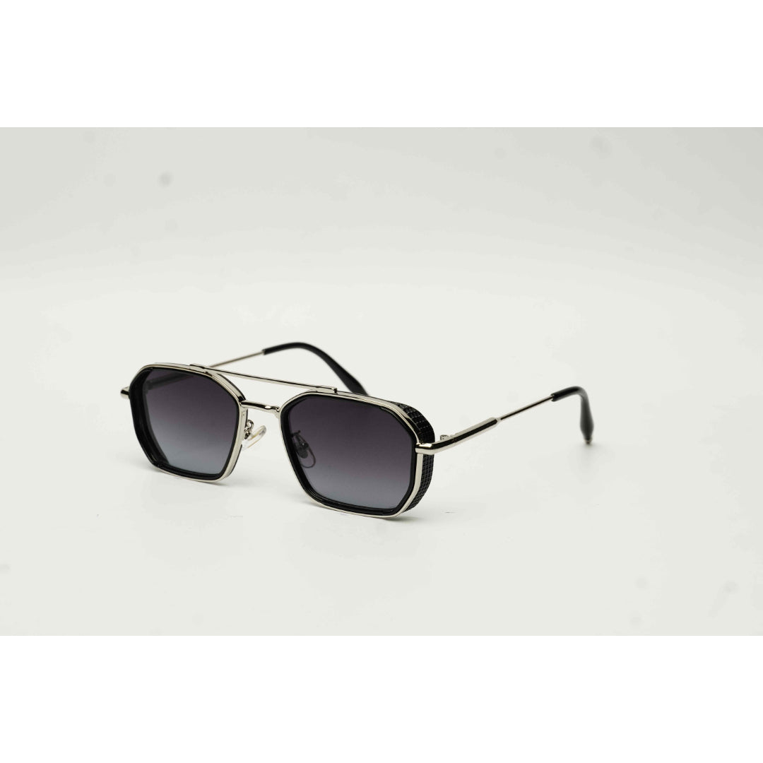 كارتييه - R11 - بني غامق متدرج - ذهبي - بدون إطار - معدن - مستطيل - نظارات شمسية - نظارات طبية 