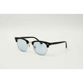 Ray Ban - RB 3016 - Clubmaster - 51 mm - Black - Silver - Blue Tinted - Round - Premium Sunglasses - Eyewear