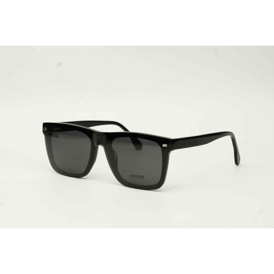 KENT - SA2329 - Attachments - Black - Polarized - Acetate - Square - Premium Optics - Eyewear