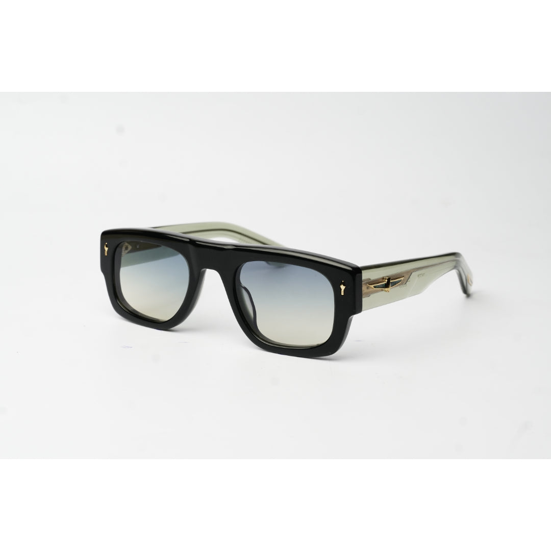 Jacques Marie Mage - Thundercloud - Transparent Olive Green -Tinted - Acetate - Rectangle - Premium Sunglasses - Eyewear