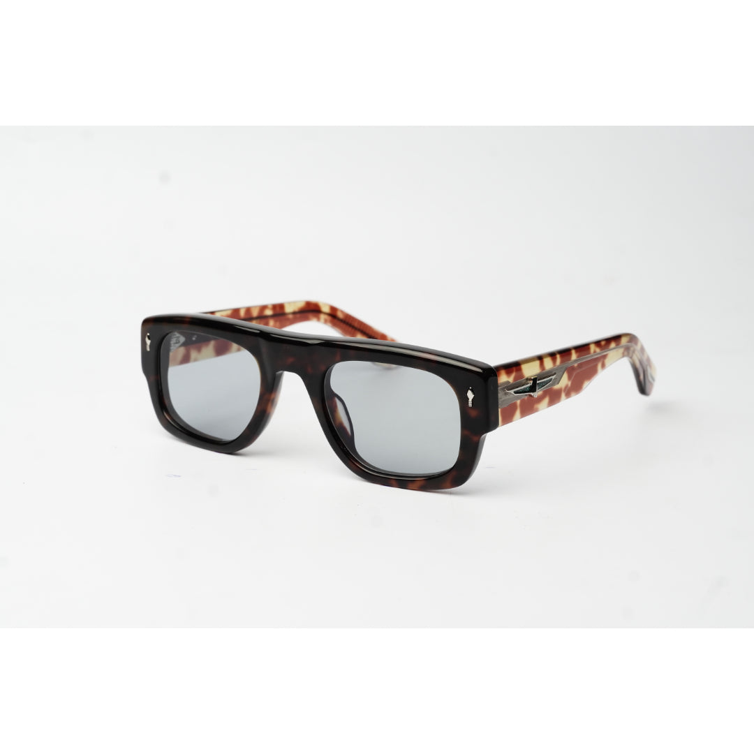 Jacques Marie Mage - Thundercloud - Reddish Tortoise Marble Brown - Tinted - Acetate - Rectangle - Premium Sunglasses - Eyewear