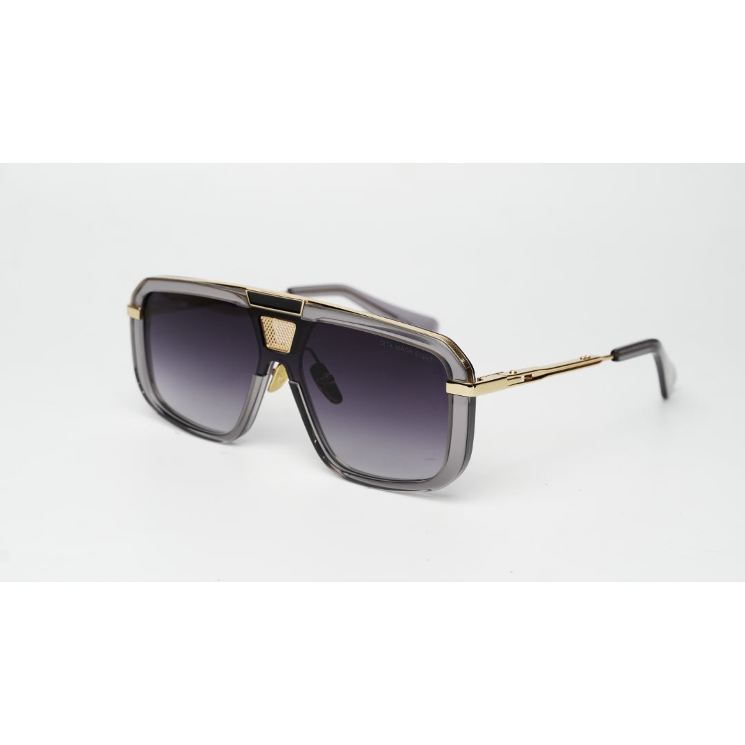 DITA - MACH SIX - أسود متدرج - ذهبي - معدن - أسيتات - مربع - نظارات شمسية فاخرة - نظارات طبية 