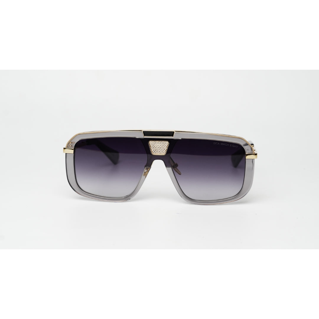 DITA - MACH SIX - أسود متدرج - ذهبي - معدن - أسيتات - مربع - نظارات شمسية فاخرة - نظارات طبية 