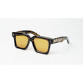 Jacques Marie Mage - BELIZE - Tortoise Brown - Silver - Orange Tinted - Acetate - Square - Premium Sunglasses