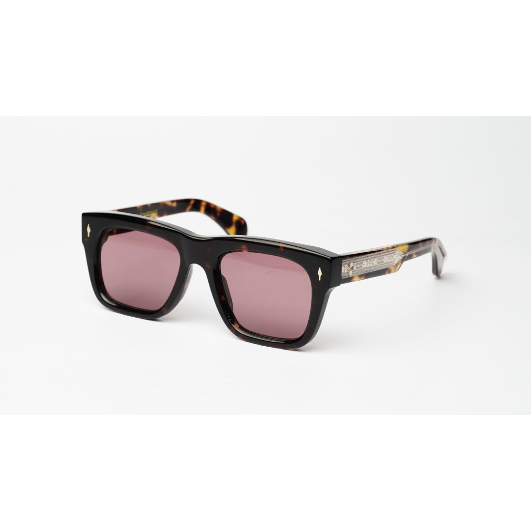 Jacques Marie Mage - CASH - Tortoise Brown - Wine Red - Acetate - Square - Premium Sunglasses