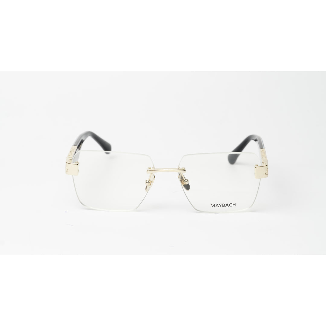Maybach - MAGIC I - Blue Marble - Walnut Brown - Golden - Rimless -  Metal - Acetate - Rectangle - Premium Optics