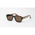 Philipp Plein - VPP199M - Tortoise Brown - Golden - Acetate - Square - Premium Sunglasses