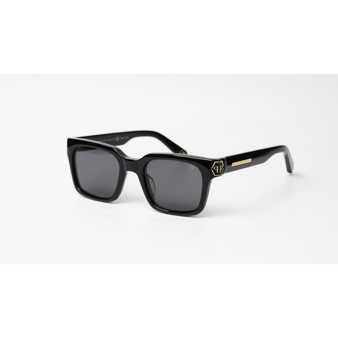 Philipp Plein - VPP082 - Black - Golden - Acetate - Square - Premium Sunglasses