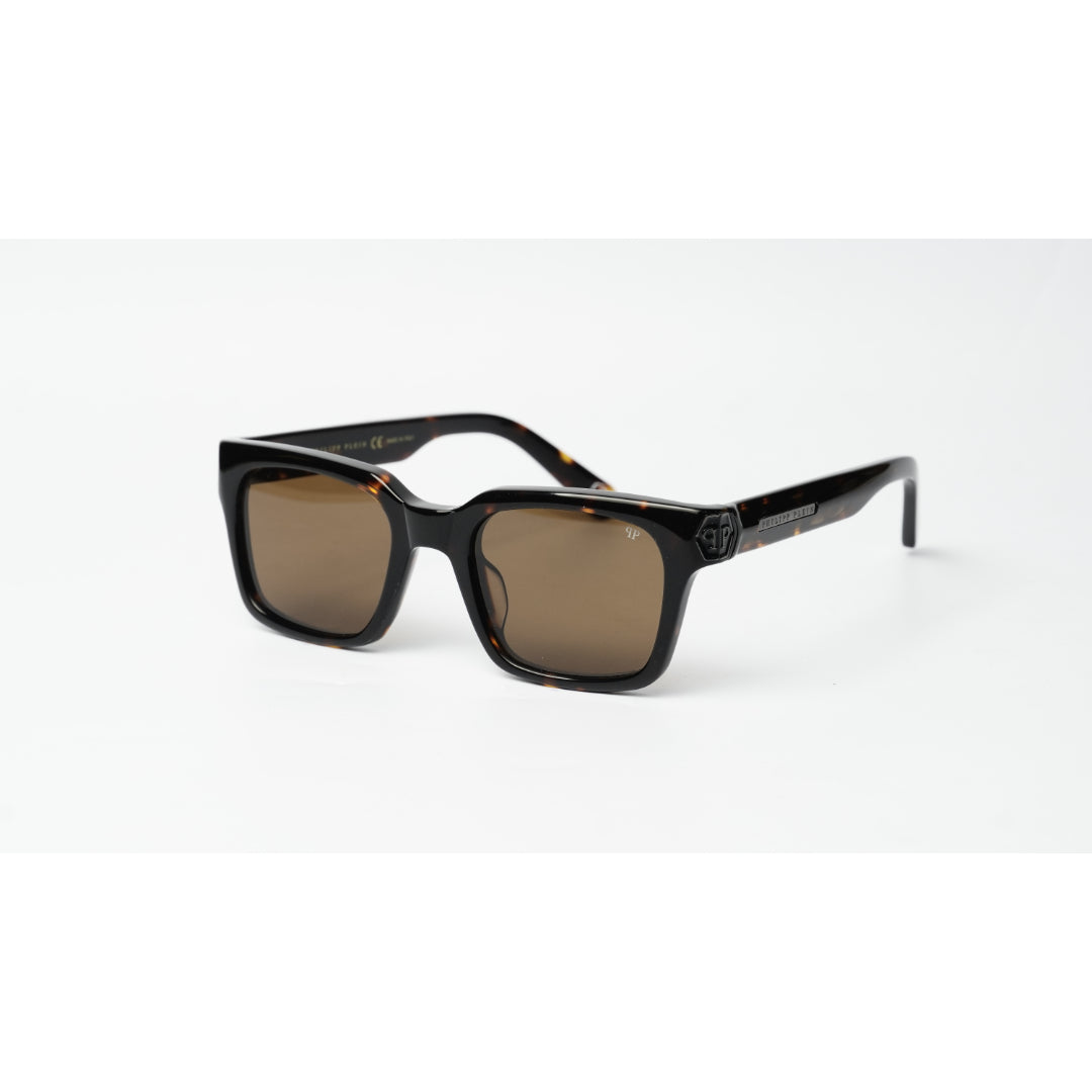 Philipp Plein - VPP082 - Tortoise Brown - Golden - Acetate - Square - Premium Sunglasses