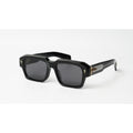 Jacques Marie Mage - DAKOTA - Black - Golden - Silver - Acetate - Rectangle - Premium Sunglasses