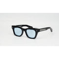 Jacques Marie Mage - DEALAN - Black Silver - Blue Tint - Acetate - Rounded Square - Premium Sunglasses