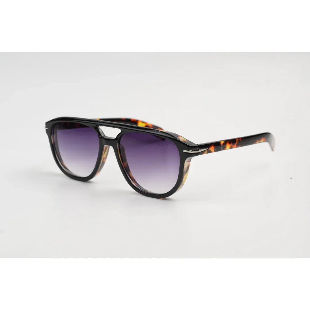 ديفيد بيكهام - 2005 - سلحفاة - أسود متدرج - غامق - أسيتات - طيار - دائري - نظارات شمسية - نظارات طبية 