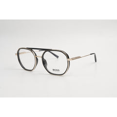 Hugo Boss - OLD2271 - Golden - Black - Metal - Acetate - Round - Premium Optics - Eyewear